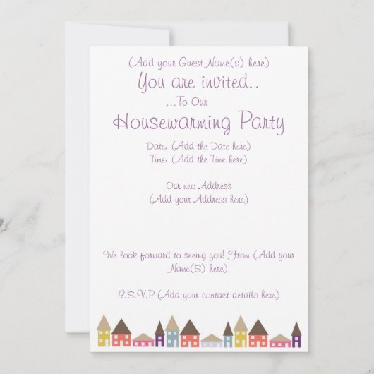 Huishoudelijke opwarming kaart (Achterkant)