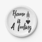 Huishoudelijke opwarming papieren bordje (Voorkant)