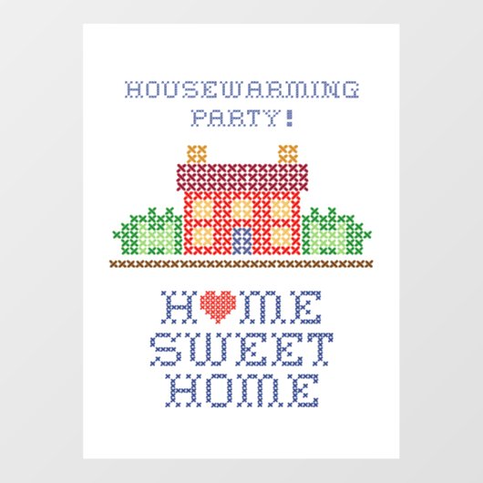 Huishoudelijke opwarming raamsticker (Vel)