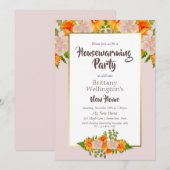 Huishoudelijke opwarming Roze en Oranje Partij Kaart (Voorkant / Achterkant)