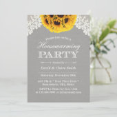 Huishoudelijke opwarming Rustige zonnebloemen Zilv Kaart (Staand voorkant)