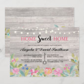 Huishoudelijke opwarming Thuis Startpagina Uitnod Kaart (Voorkant / Achterkant)