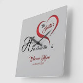 Huishoudelijke opwarming vierkante klok (Hoek)