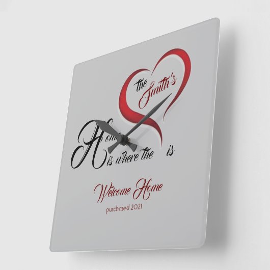 Huishoudelijke opwarming vierkante klok (Hoek)