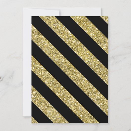 Huishoudelijke opwarming | Winterglitter Gold en z Kaart (Achterkant)