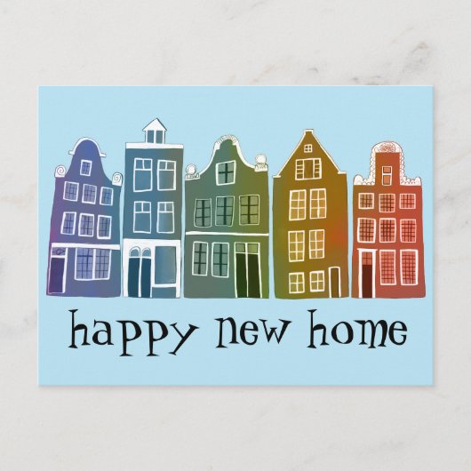 Huishoudelijke opwarmingsklinieken Amsterdam Reis  Briefkaart (Voorkant)