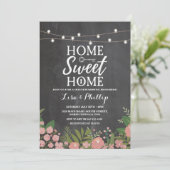 Huishoudelijke opwarmingspartij - Floral Chalk Key Kaart (Staand voorkant)