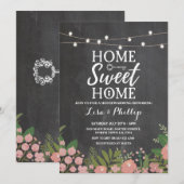 Huishoudelijke opwarmingspartij - Floral Chalk Key Kaart (Voorkant / Achterkant)