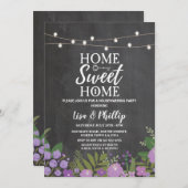 Huishoudelijke opwarmingspartij - Floral Chalk Key Kaart (Voorkant / Achterkant)