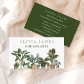 Huishoudelijke plantenkwekerij botanisch plant vis visitekaartje