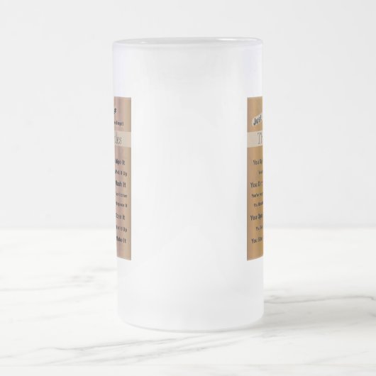 Huishoudelijke regels Frosted Mok (Center)