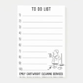 Huishoudelijke reiniger Schoonmaak Bedrijf te pers Post-it® Notes (Voorkant)