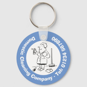 Huishoudelijke reinigers en reiniging. sleutelhanger