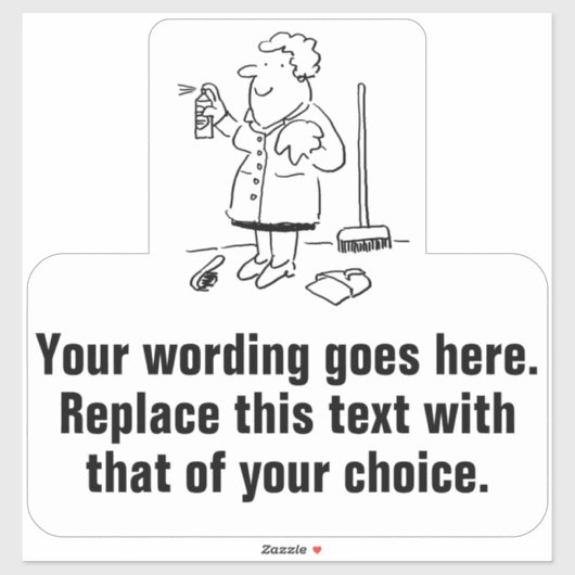 Huishoudelijke reiniging en reiniging sticker (Vel)