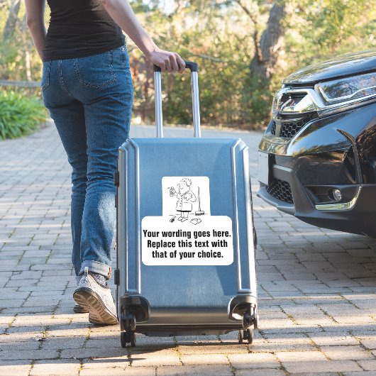 Huishoudelijke reiniging en reiniging sticker (Koffer Insitu)