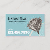 Huishoudelijke reiniging Plain Feather Duster Hous Visitekaartje (Voorkant)