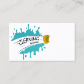 Huishoudelijke reiniging visitekaartje (Voorkant)