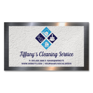 Huishoudelijke Schoonmaak Diensten Magnetisch Visitekaartje