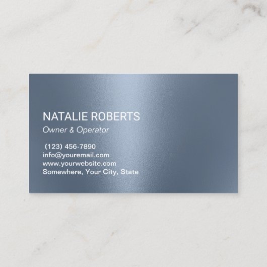 Huishoudelijke Schoonmaak Huishoudelijke Roos Goud Visitekaartje (Achterkant)