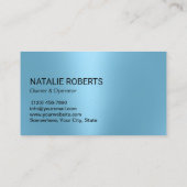 Huishoudelijke Schoonmaak Huishouding Modern Blauw Visitekaartje (Achterkant)