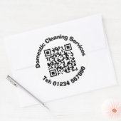 Huishoudelijke schoonmaak & Huisschoonmaakmiddelen Ronde Sticker (Envelop)
