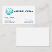 Huishoudelijke schoonmaak Janitorial Cleaning Visitekaartje (Voorkant / Achterkant)