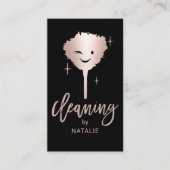 Huishoudelijke Schoonmaak Lachende Veer Duster Hui Visitekaartje (Voorkant)