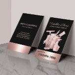 Huishoudelijke schoonmaak modern Roos Gold Houseke Visitekaartje<br><div class="desc">Moderne Roos Gold House Cleaning Housekeeping Service Visitekaartjes.</div>