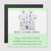 Huishoudelijke schoonmaak thuisdiensten charmerend (Voorkant / Achterkant)