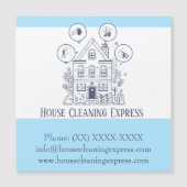 Huishoudelijke schoonmaak thuisdiensten charmerend (Voorkant)