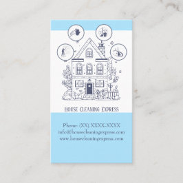 Huishoudelijke schoonmaak thuisdiensten charmerend visitekaartje