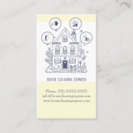 Huishoudelijke schoonmaak thuisdiensten charmerend visitekaartje