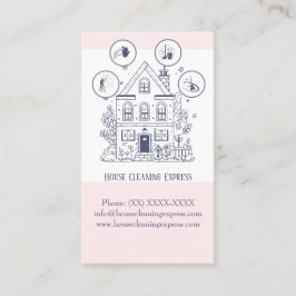 Huishoudelijke schoonmaak thuisdiensten charmerend visitekaartje