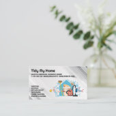 huishoudelijke schoonmaakbenodigdheden | Maid Serv Visitekaartje (Staand voorkant)