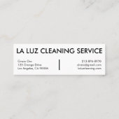 Huishoudelijke schoonmaakbeurten Stapsgewijze bere Mini Visitekaartje (Achterkant)