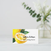 Huishoudelijke schoonmaakdiensten Citroenplak Huis Visitekaartje (Staand voorkant)