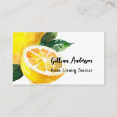 Huishoudelijke schoonmaakdiensten Citroenplak Huis Visitekaartje (Voorkant)