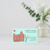 Huishoudelijke schoonmaakdiensten Roze Groen Visitekaartje (Staand voorkant)