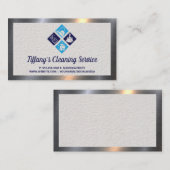 Huishoudelijke schoonmaakdiensten visitekaartje (Voorkant / Achterkant)