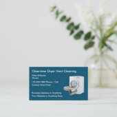 Huishoudelijke schoonmaakdiensten voor wasdroger visitekaartje (Staand voorkant)