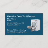 Huishoudelijke schoonmaakdiensten voor wasdroger visitekaartje (Voorkant)