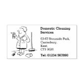 Huishoudelijke schoonmaakdiensten  zelfinktende stempel (Design)