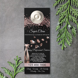 Huishoudelijke schoonmaakservice schoonmaakservice deurhanger