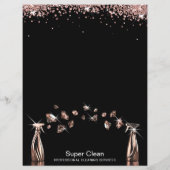 Huishoudelijke schoonmaakservice schoonmaakservice flyer (Achterkant)