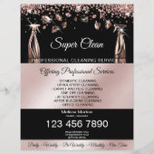 Huishoudelijke schoonmaakservice schoonmaakservice flyer (Voorkant)