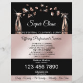 Huishoudelijke schoonmaakservice schoonmaakservice flyer (Voorkant)