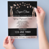 Huishoudelijke schoonmaakservice schoonmaakservice flyer (Hand)