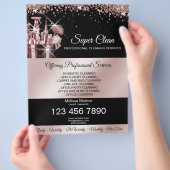 Huishoudelijke schoonmaakservice schoonmaakservice flyer (Hand)