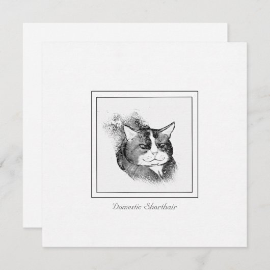 Huishoudelijke schoorsteenkool en schoorsteenkool notitiekaartje (Voorkant / Achterkant)