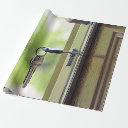 Huishoudelijke sleutels cadeaupapier (Uitgerold)